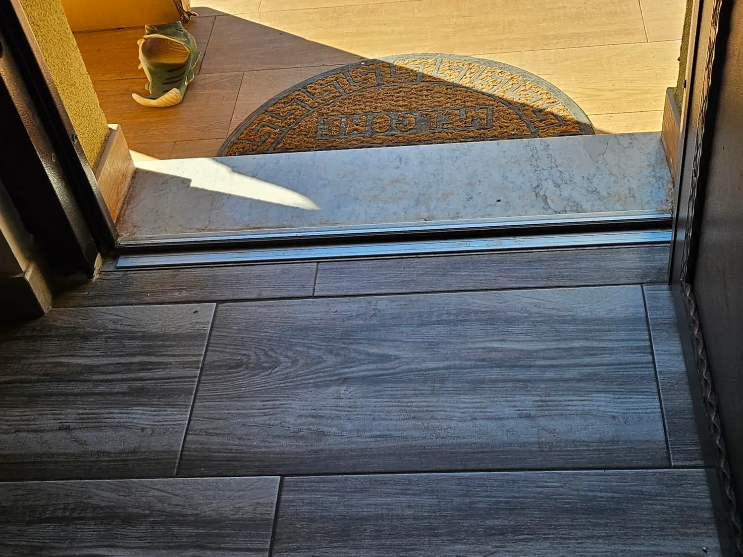 Gedotec soglia pavimento alluminio 715 mm argento battuta