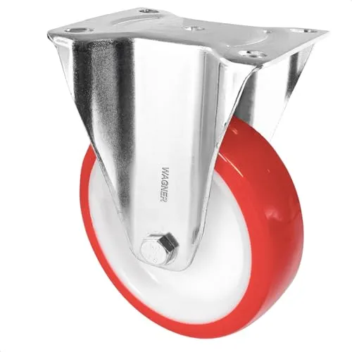 Wagner RO 8825 rotella fissa 125 mm rosso/bianca 105 kg