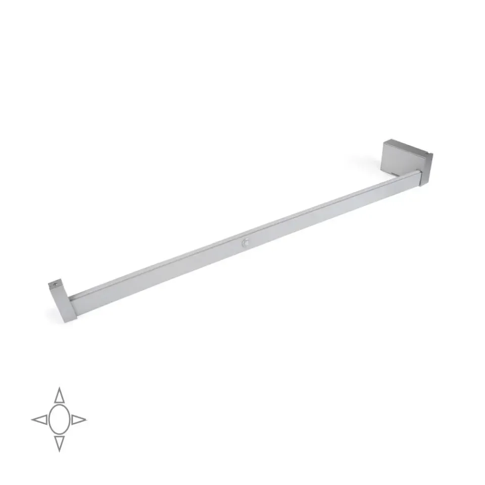Emuca asta appendiabiti LED 708-858mm anodizzato opaco con sensore