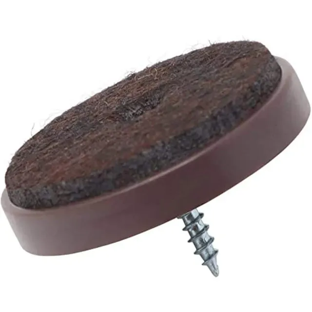 Adsamm Feltrini con vite Ø 40 mm 100 pezzi marroni parquet