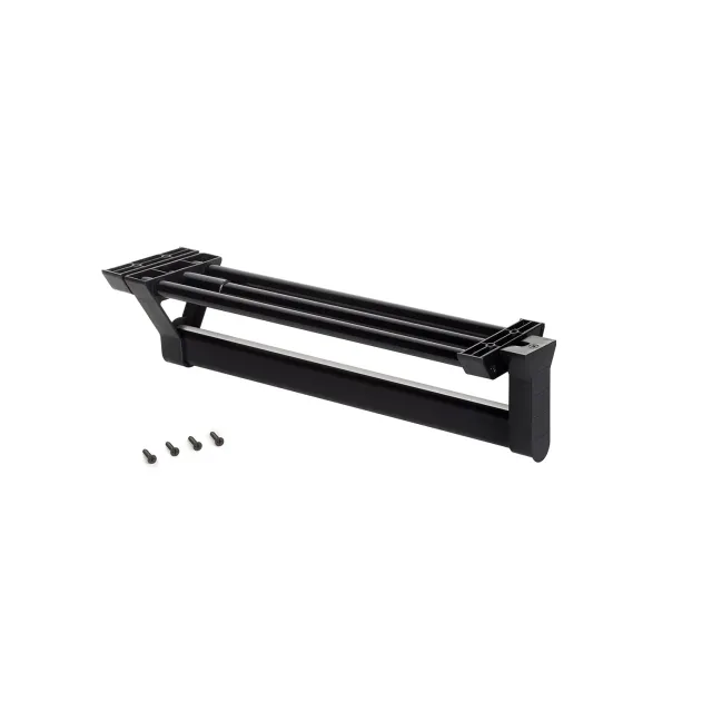 Emuca Appendiabiti Estraibile 350 mm Nero Alluminio Armadio