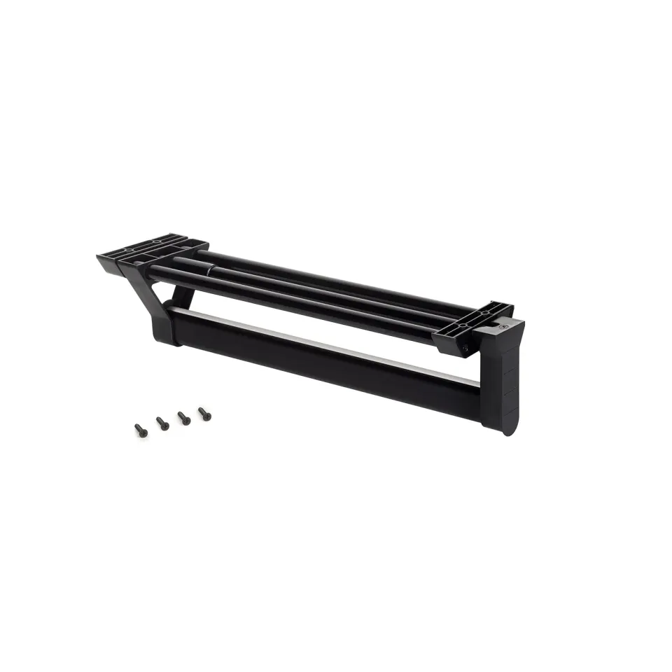 Emuca Appendiabiti Estraibile 350 mm Nero Alluminio Armadio