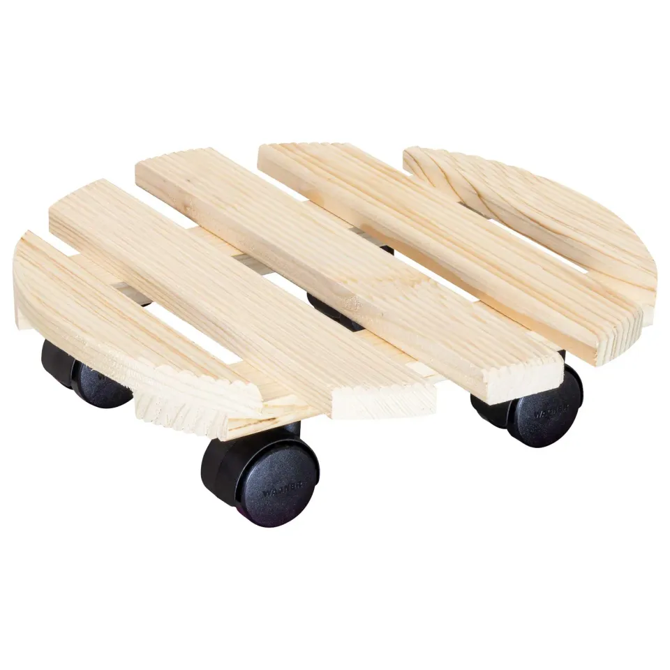 Wagner Country Ø 30 cm carrello piante rotondo naturale