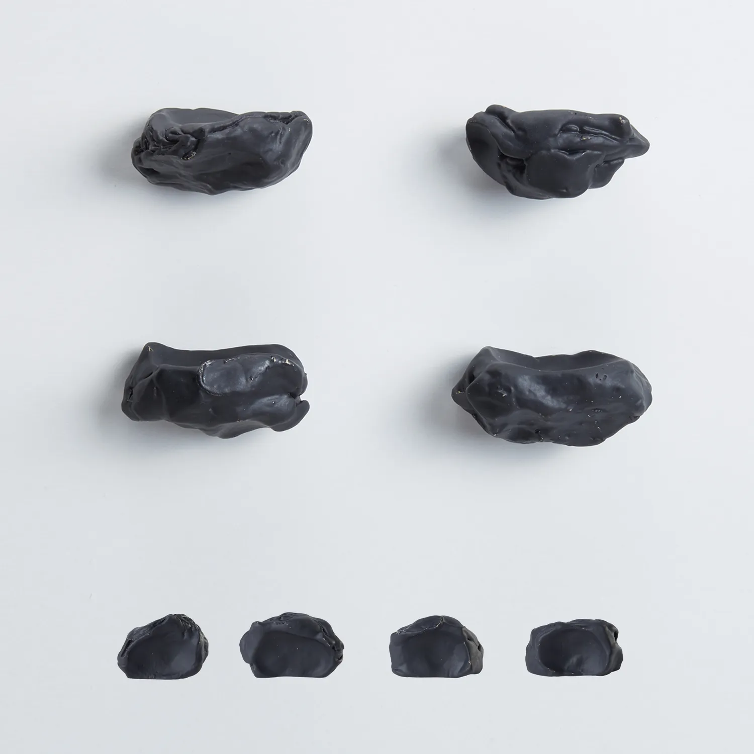 NIVA Design Impronta pomello nero impronte digitali