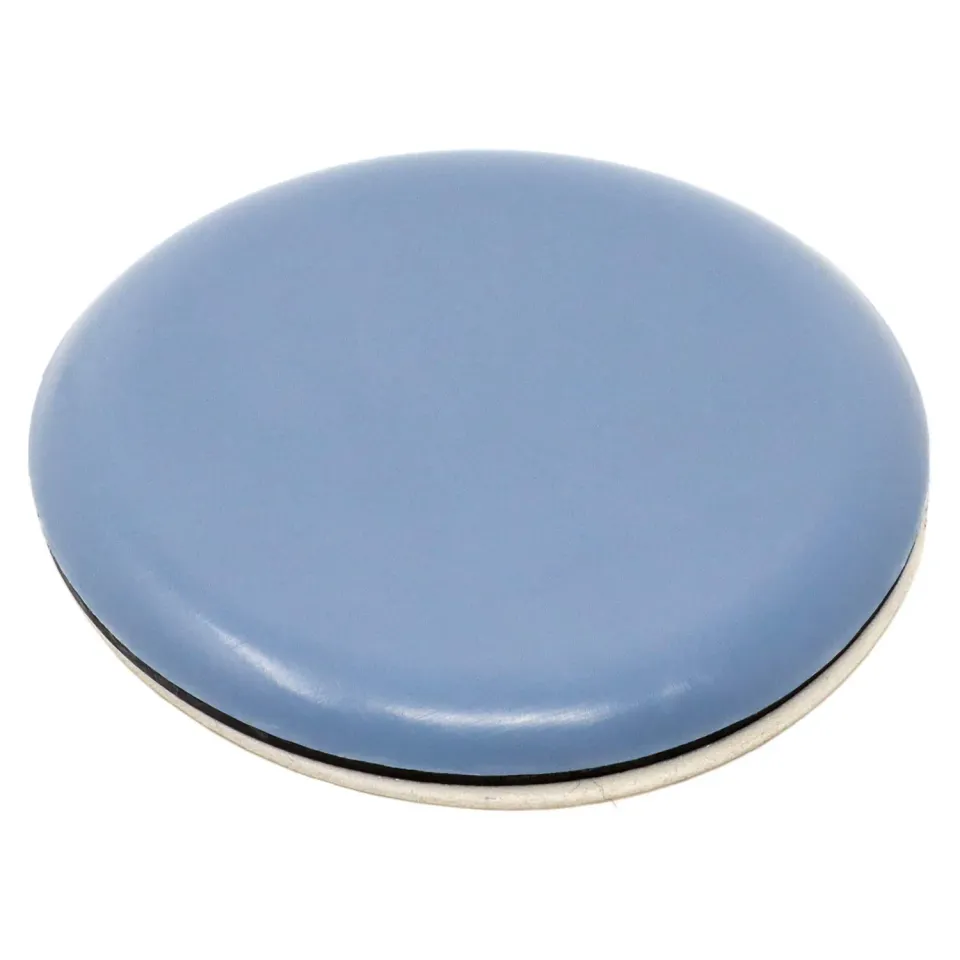 Adsamm Pattini PTFE Autoadesivi Ø 50 mm 4 Pezzi Grigio