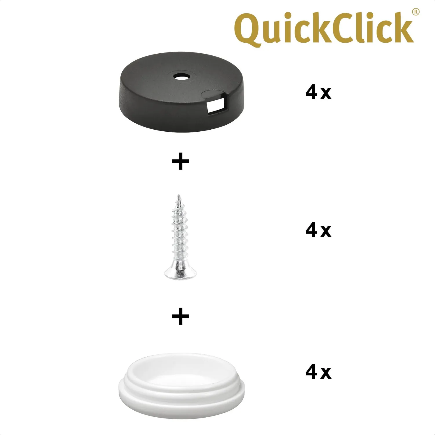 Wagner QuickClick 15785700 feltrini avvitare Extreme 4pz Ø25 mm