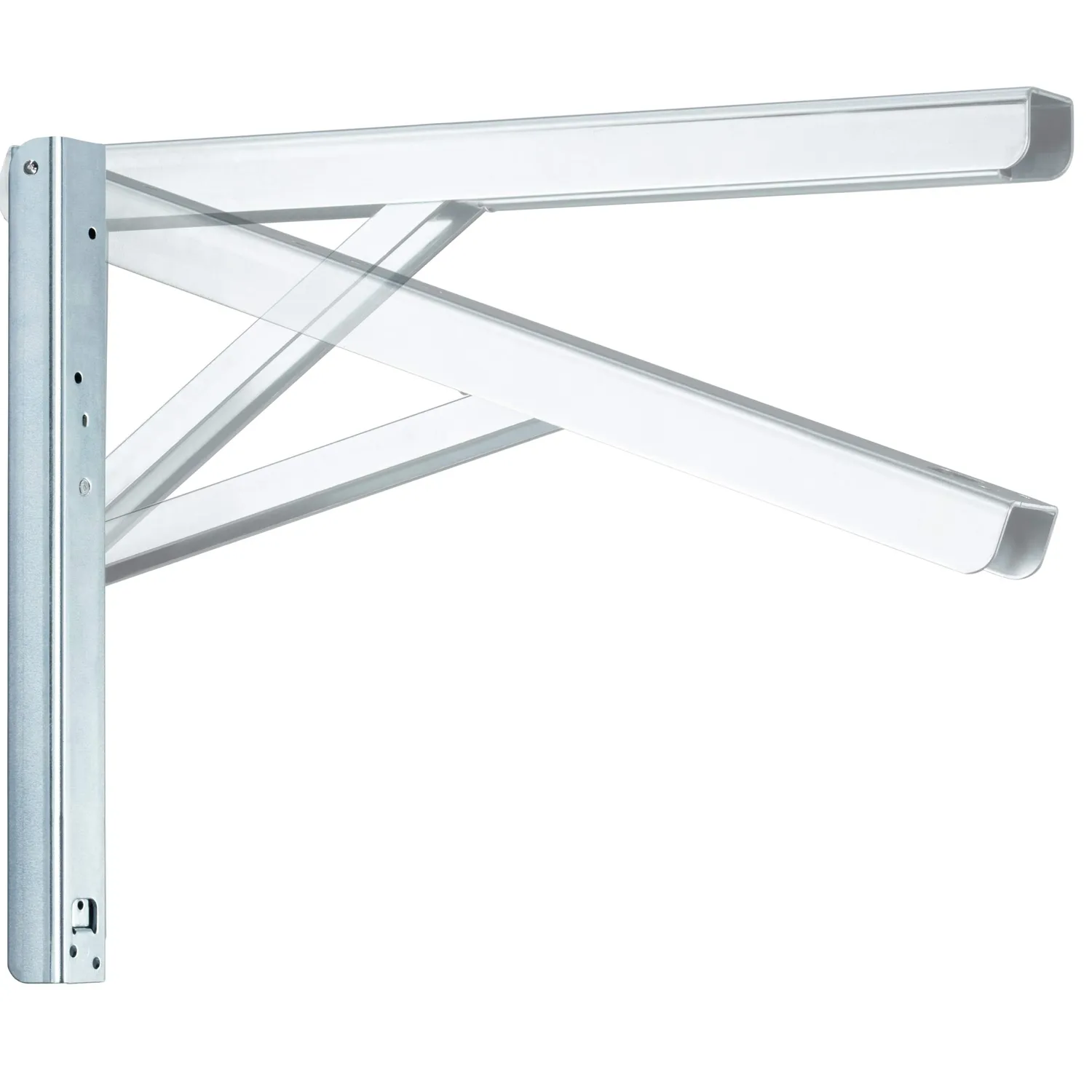 Gedotec Profi Line staffa ribalta tavolo 2 pezzi 400 mm acciaio 180 kg