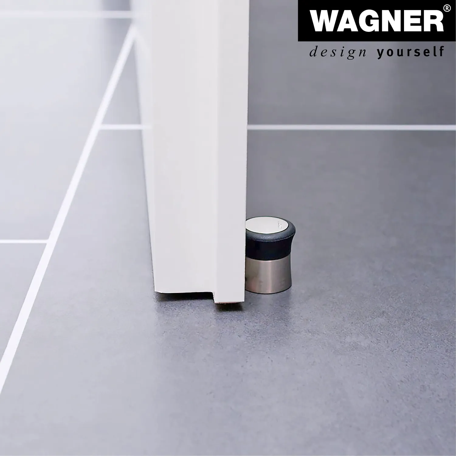 Wagner Pilastro 15514611 fermaporta pavimento zinco 27x30 mm