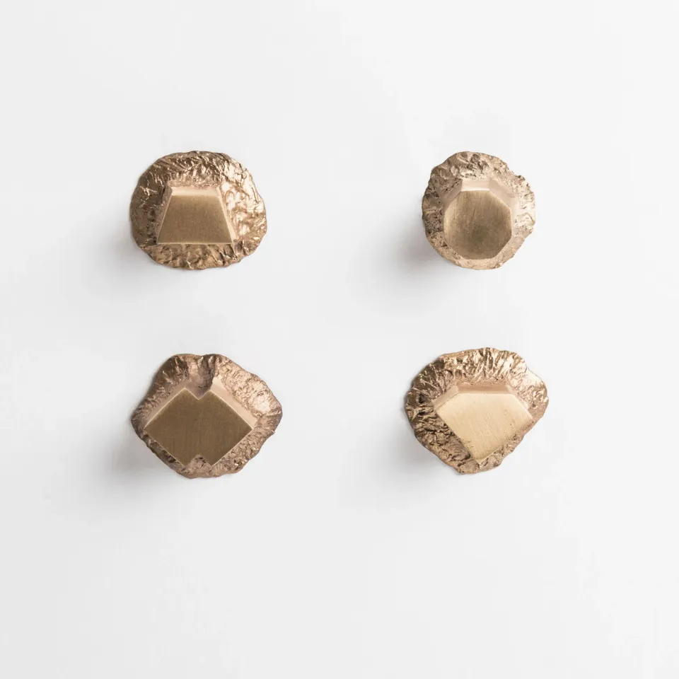 NIVA Design Solido pomello ottone bronzo confezione