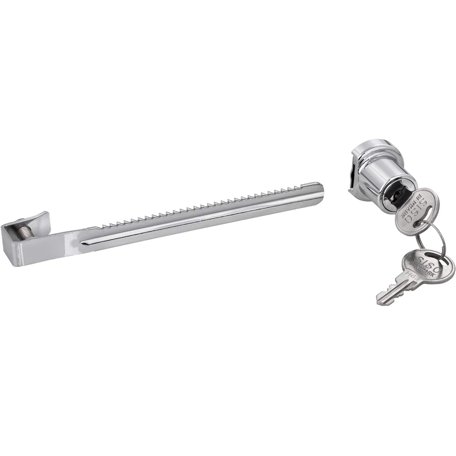 Gedotec Serratura Vetro 4-7 mm 1 Pezzo Cromato Lucido