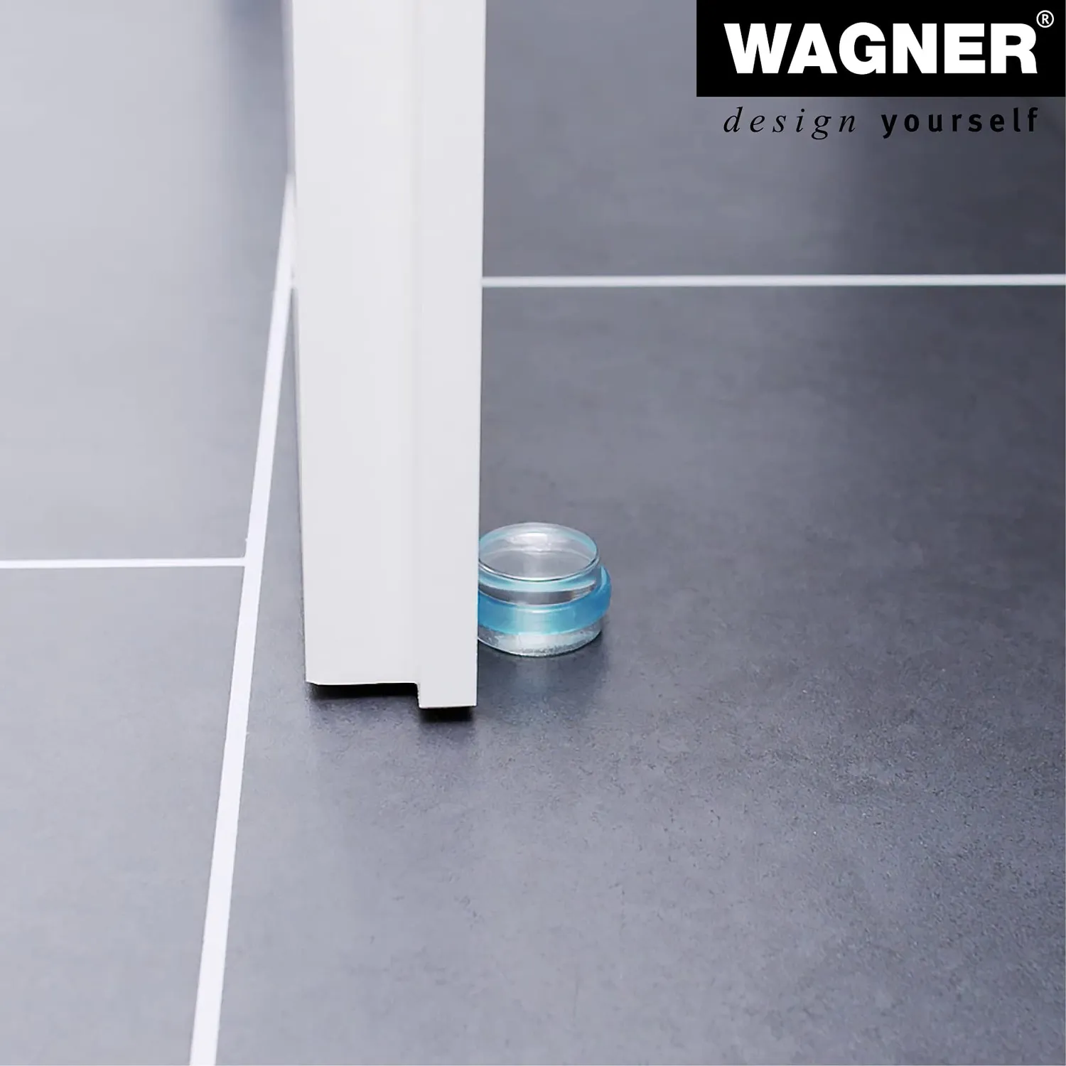 Wagner Clear Blu 15501611 fermaporta pavimento Ø38 mm