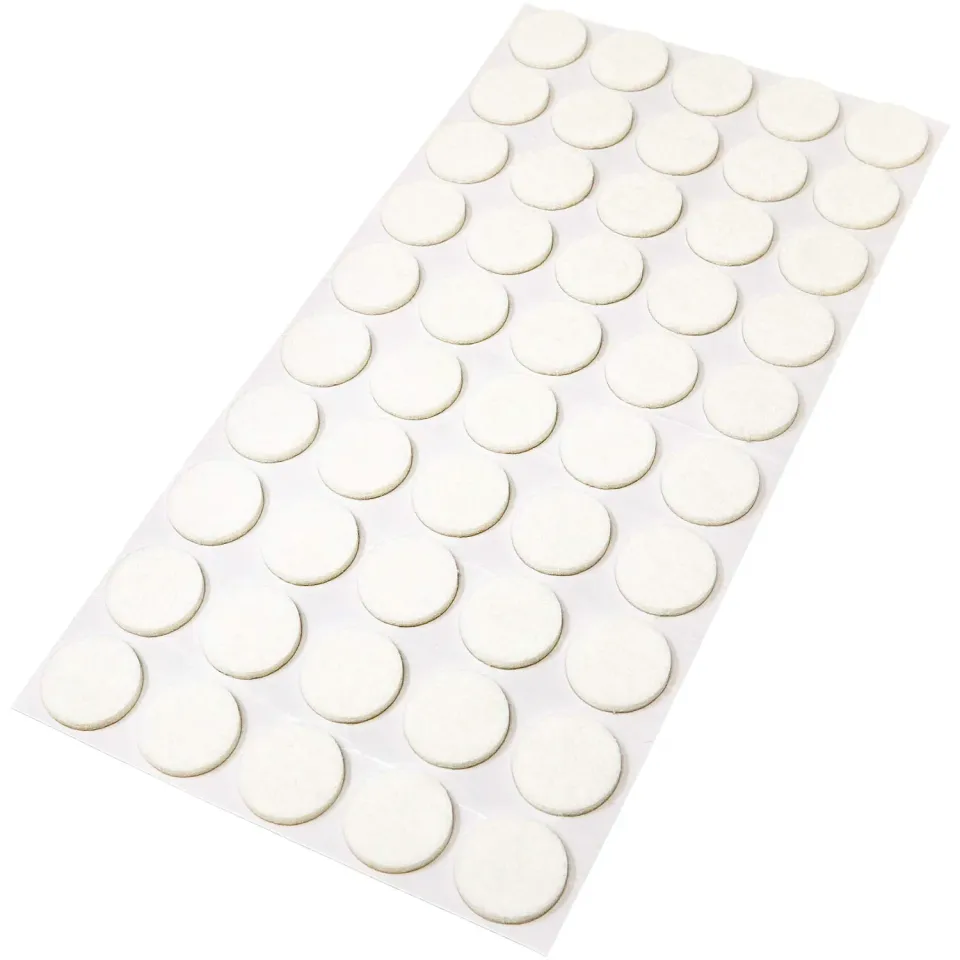 Adsamm Feltrini Autoadesivi Bianchi Ø22 mm 50 pz 3,5 mm