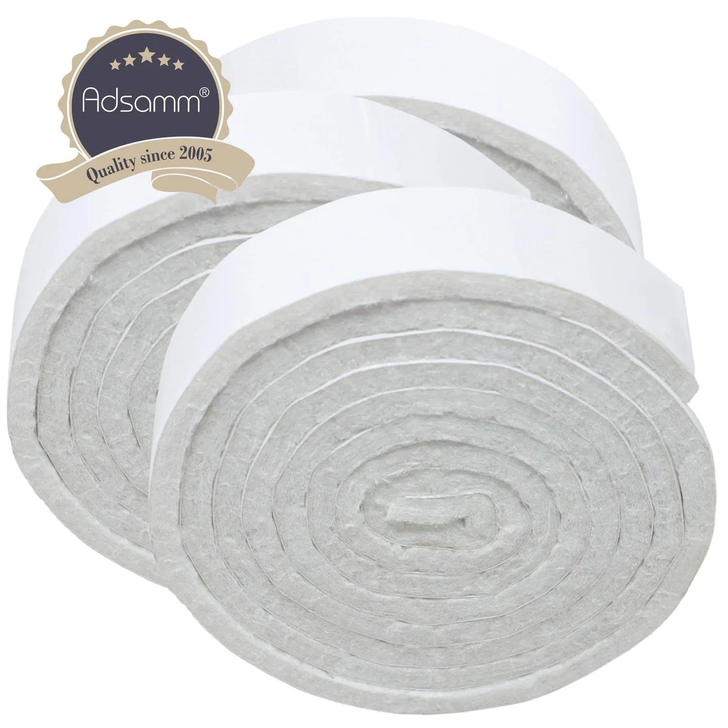 Adsamm nastro feltro adesivo bianco 19x1000 mm 3 rotoli