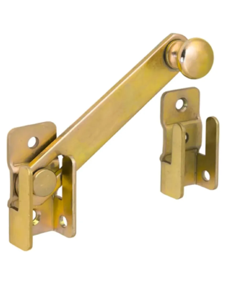 Gedotec chiavistello cancello 120 mm giallo zincato