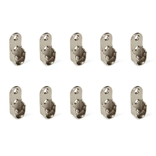 Emuca 7065107 reggitubo armadio nichelato set 10 pezzi zama