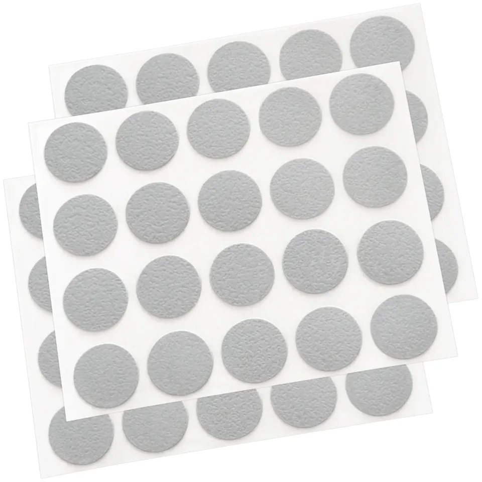 Adsamm copriforo autoadesivo grigio chiaro Ø13 mm 60 pezzi