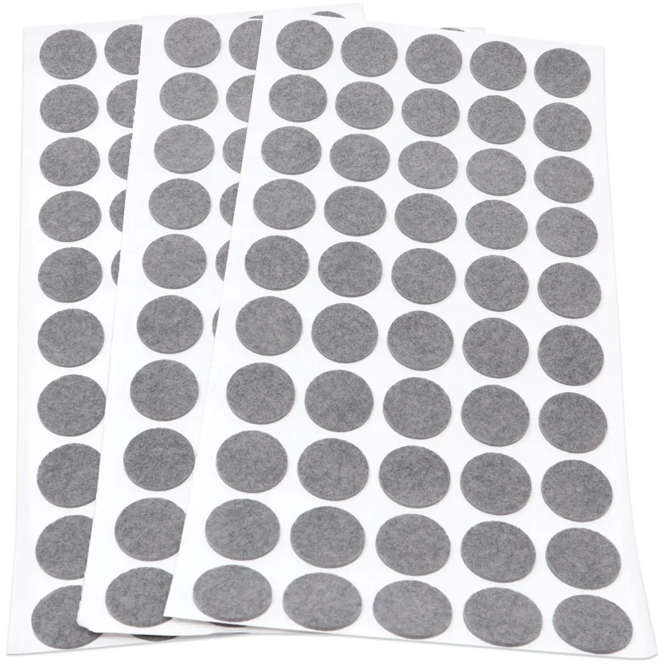 Adsamm feltrini ultrasottili Ø 20 mm grigi 150 pezzi da 1,5 mm
