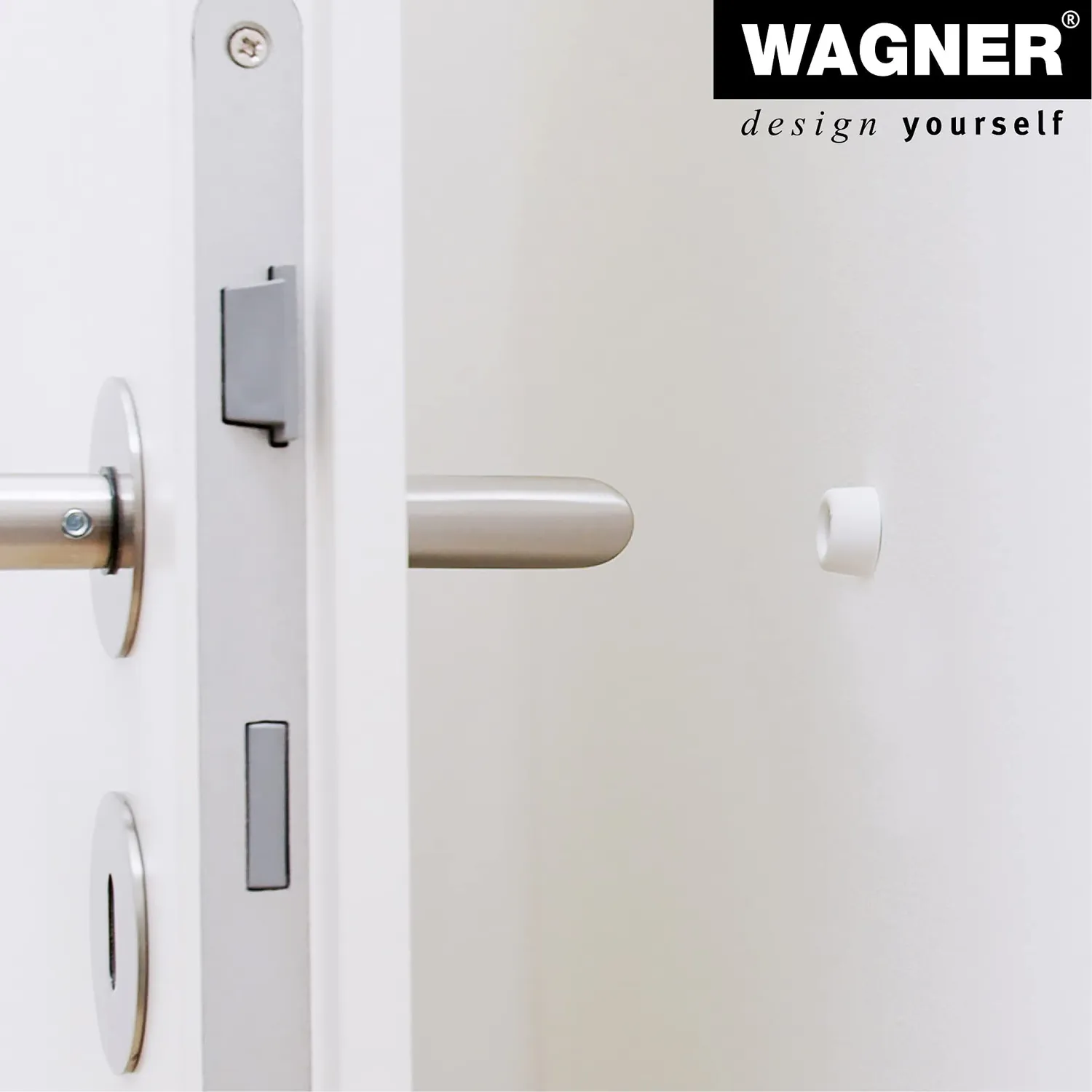 WAGNER VULKANO MINI Ø18x10 fermaporta bianco 4 pezzi gomma