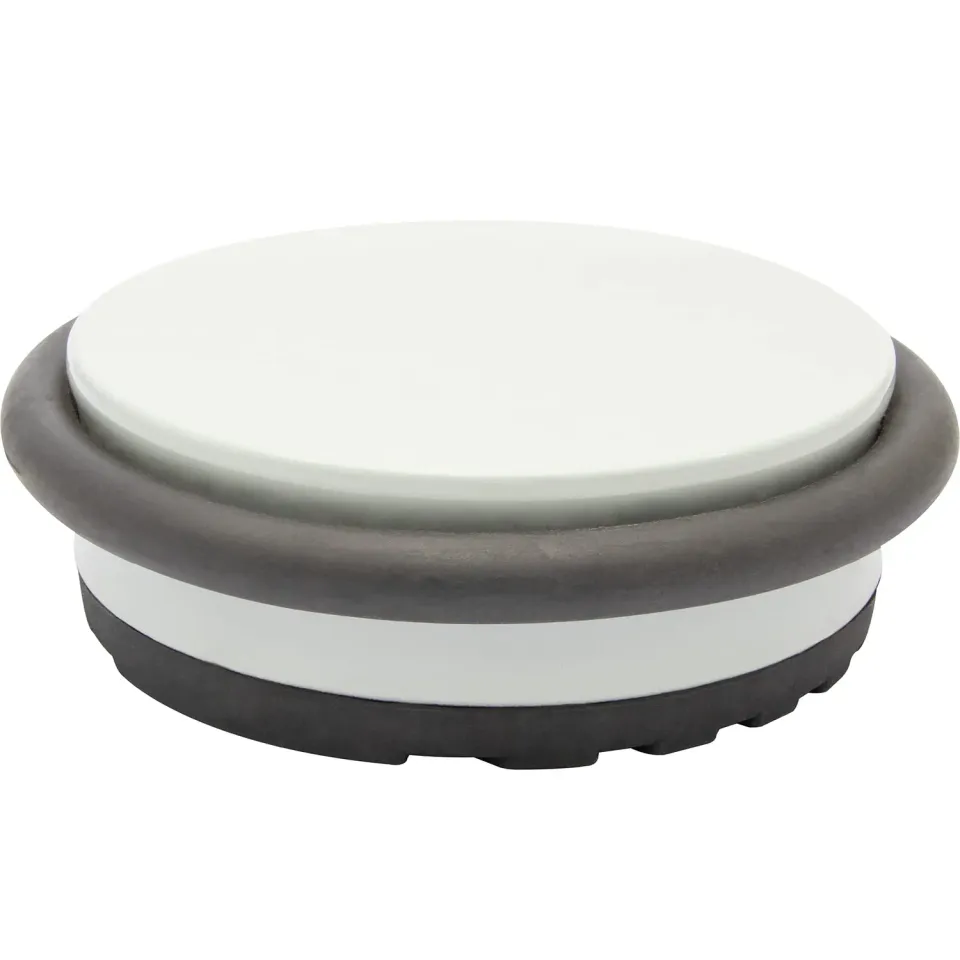 Wagner Big Disk fermaporta pavimento grigio chiaro 98 mm