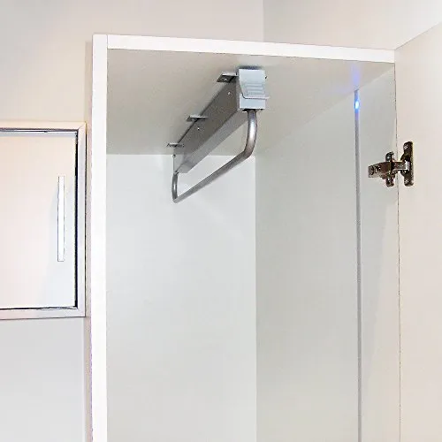 Emuca appendiabiti estraibile armadio 800 mm grigio