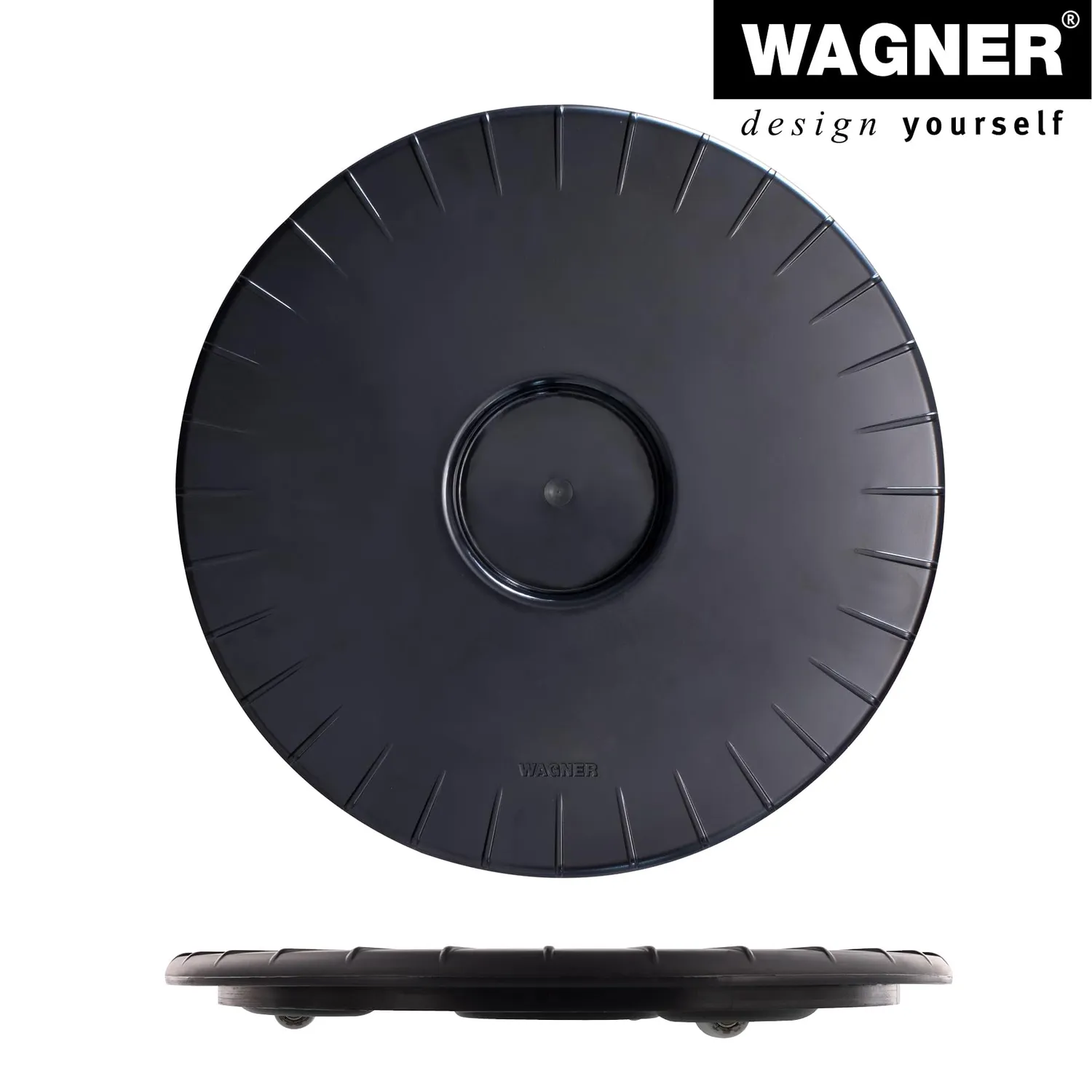 Wagner Ultraflat Sottovaso Ø30 cm Nero 100 kg