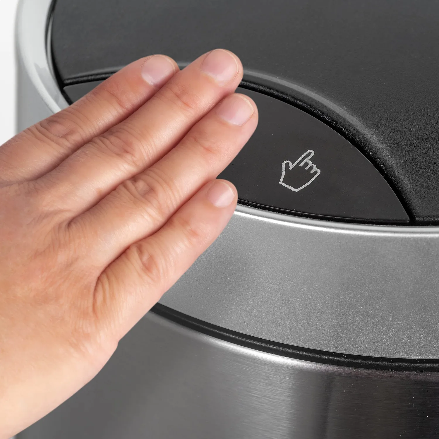 Emuca Recycle pattumiera sensore 20L rotonda inox