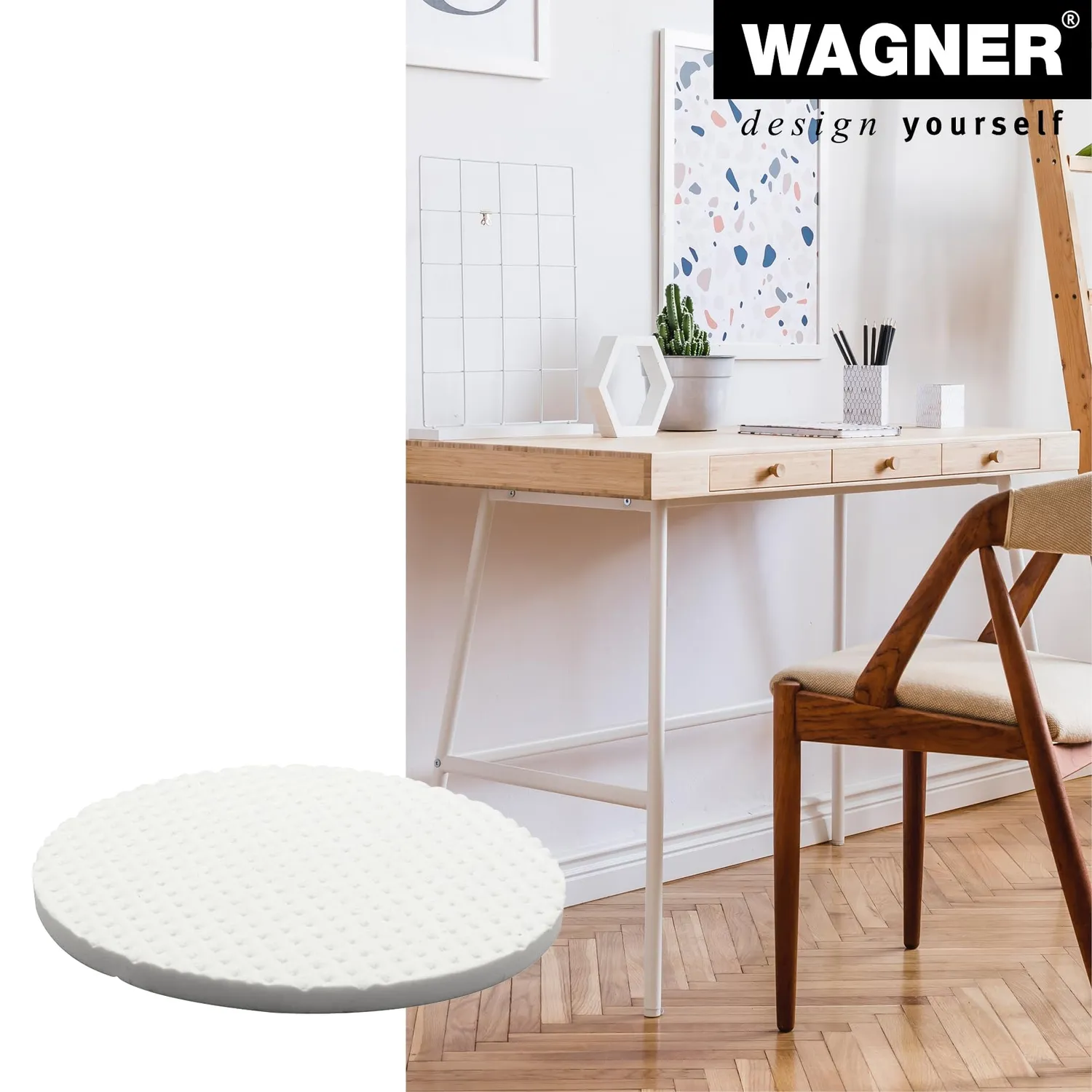 Wagner Soft Pads 16026099 cuscinetti EVA 60 mm 4 pezzi bianchi
