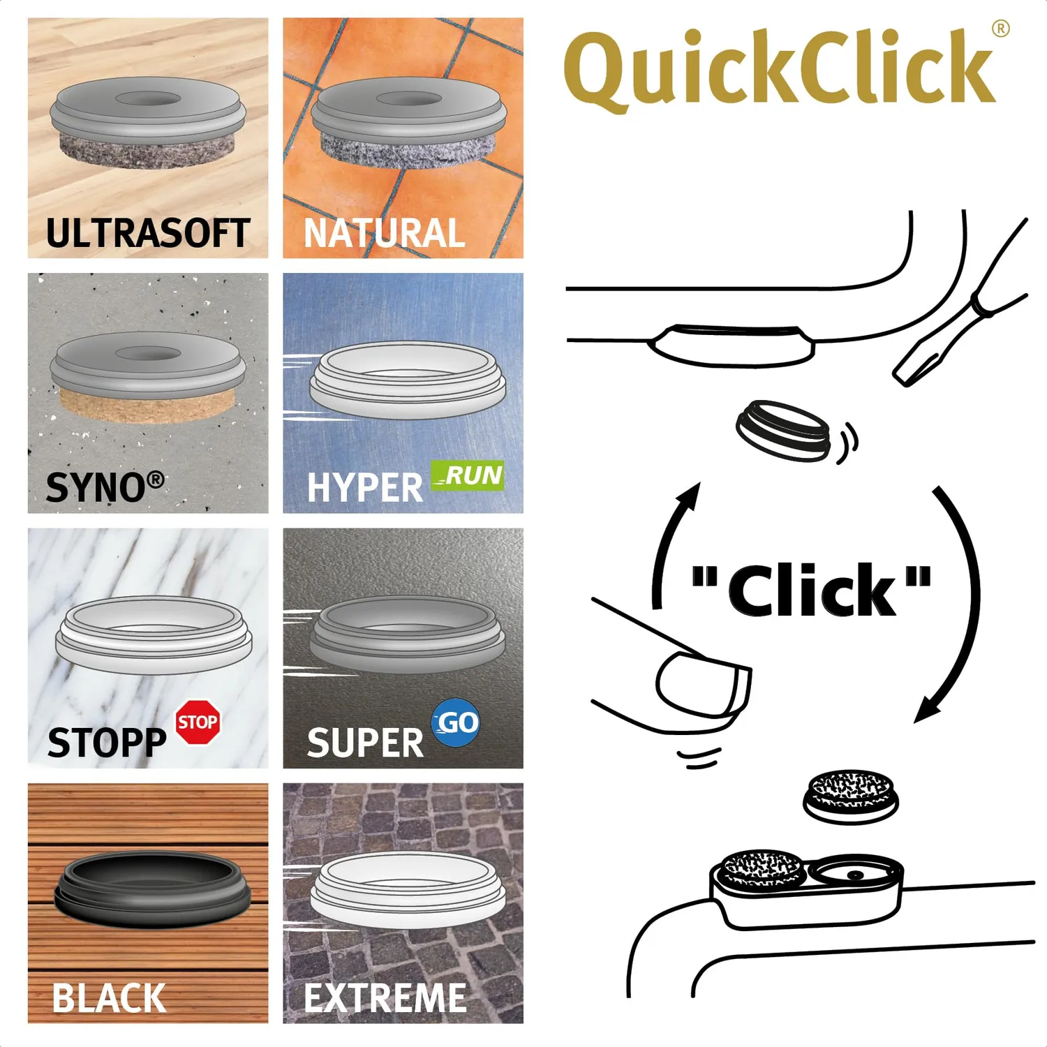 Wagner QuickClick 15831500 feltrini 62x30 mm feltro lana