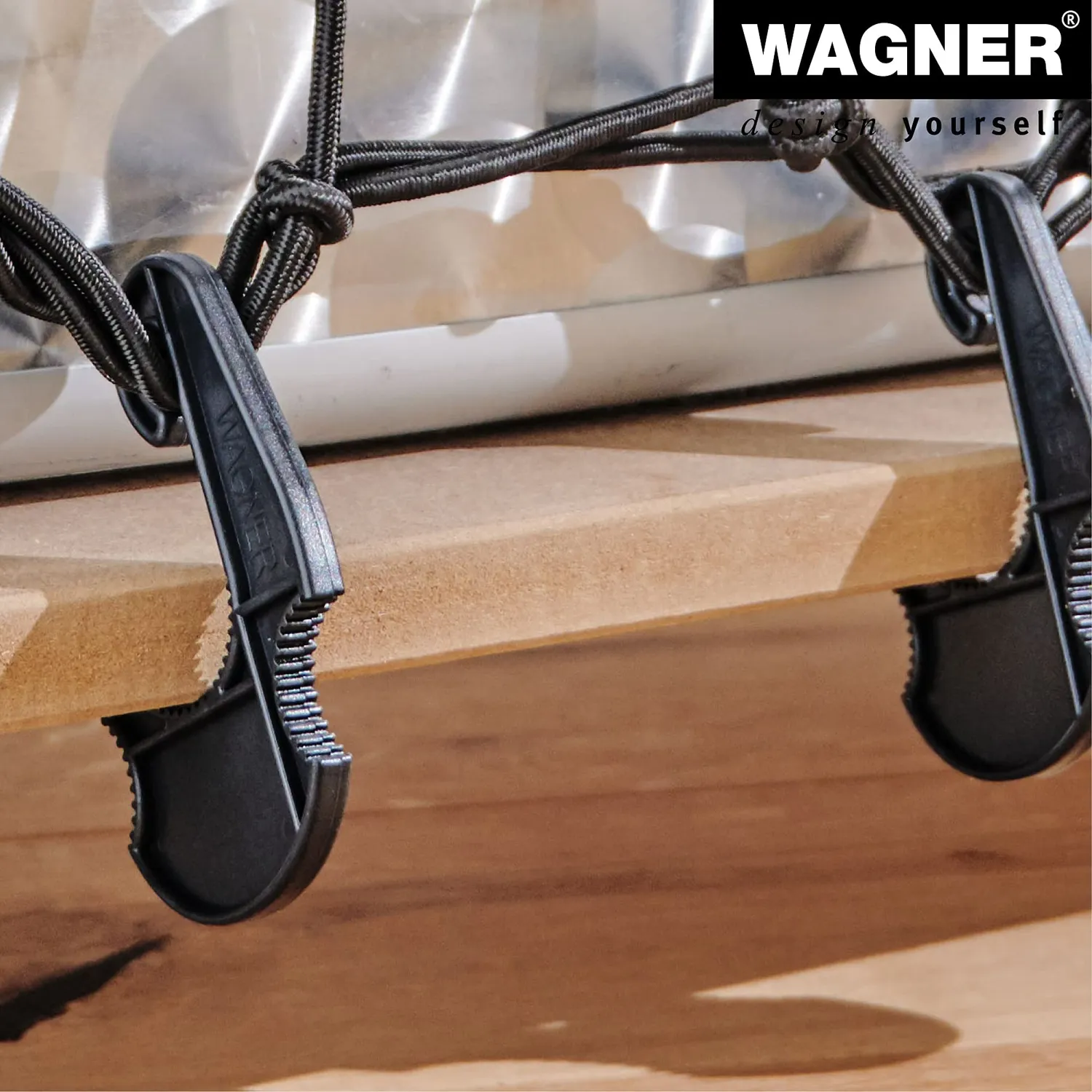 WAGNER MM 3061 rete elastica trasporto 80x80 cm nera