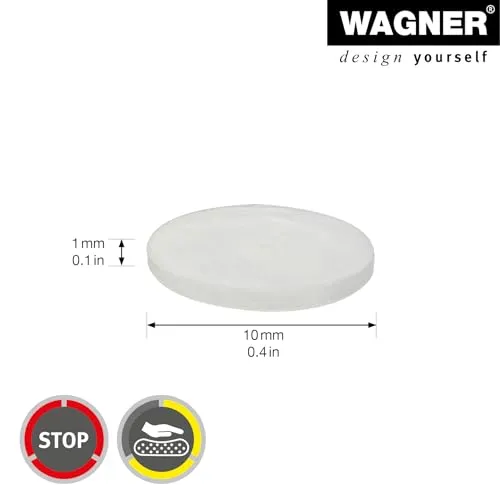 Wagner 15300199 EH 3001 gommini elastici trasparenti 24 pezzi