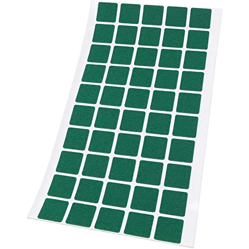 Adsamm Feltrini Autoadesivi 20x20 mm Verde 50 pz Ultrasottili
