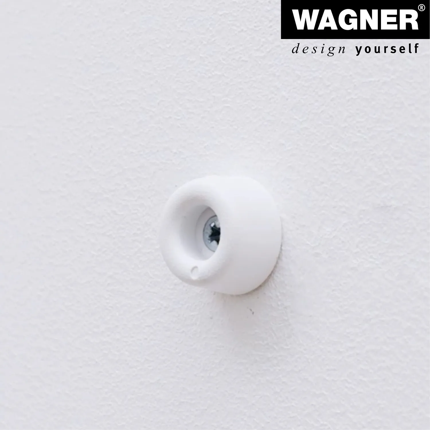 WAGNER VULKANO MINI Ø18x10 fermaporta bianco 4 pezzi gomma