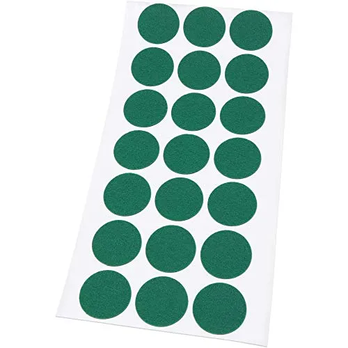 Adsamm Feltrini Ultrasottili Ø30 mm Verdi 21 Pezzi 1,5 mm