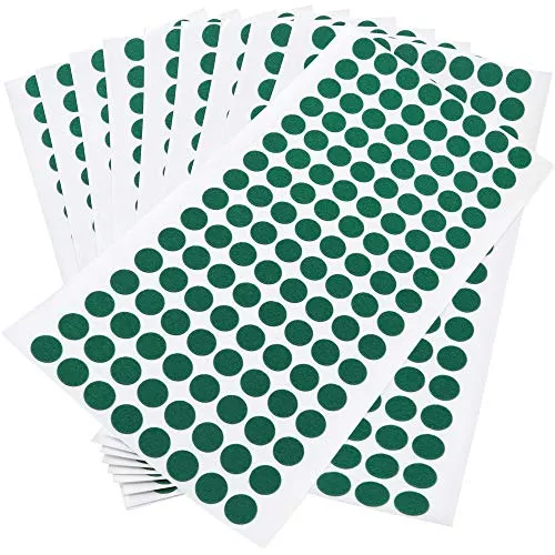 Adsamm Ultrasottili ø 12 mm Feltrini Verdi 1280 pz 1,5mm