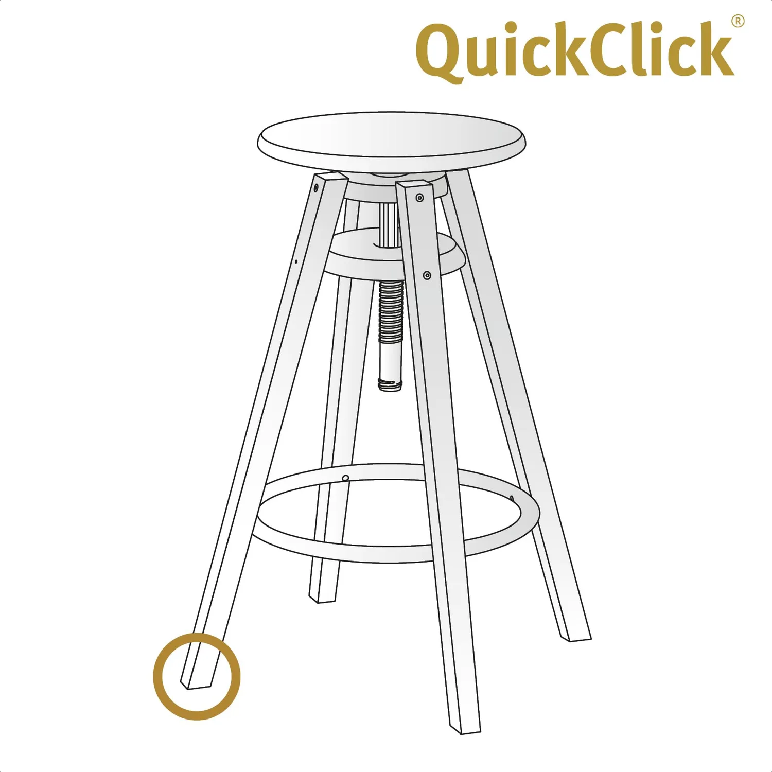 Wagner QuickClick 15419280 feltrini chiodo Ø20 mm 80 pezzi SYNO