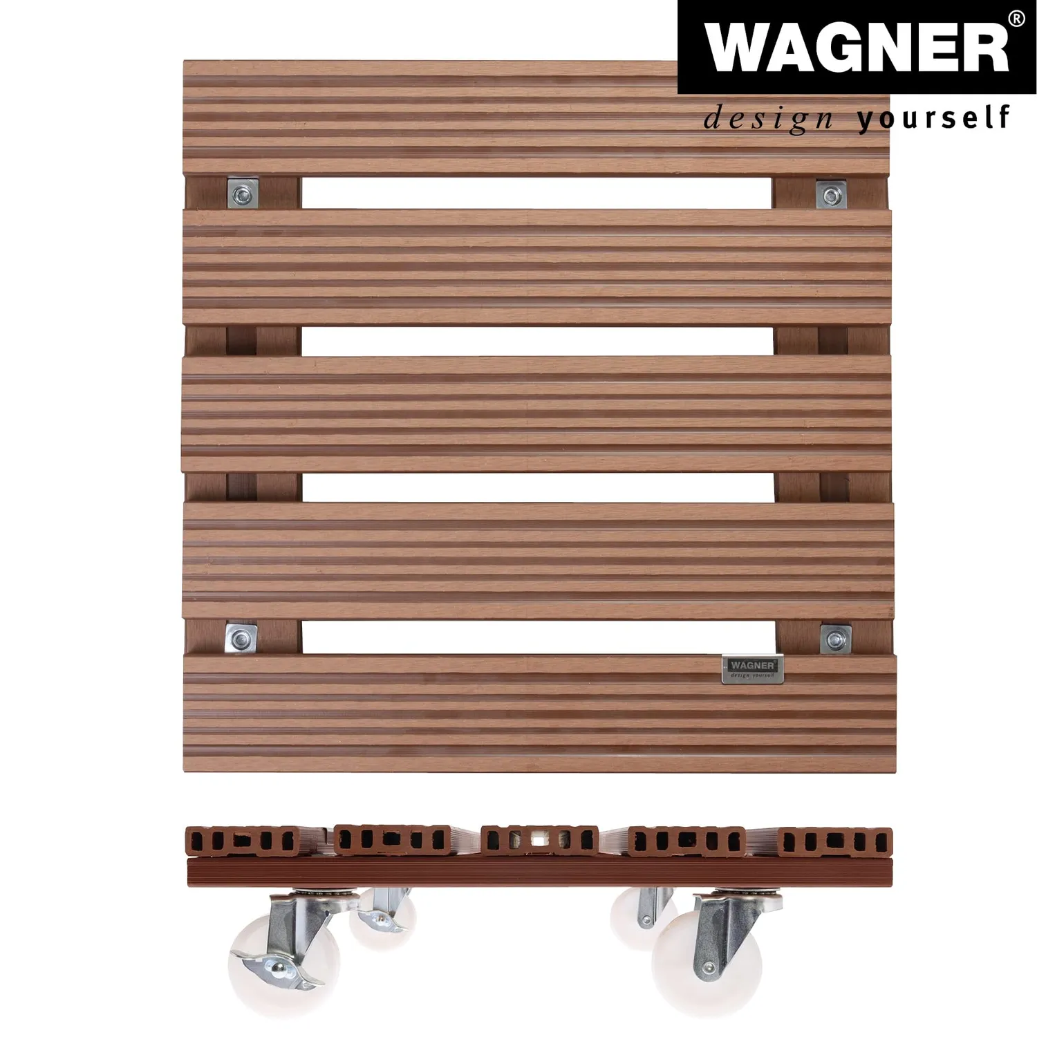 Wagner WPC Carrello Piante 38,5 cm Terracotta 120 kg