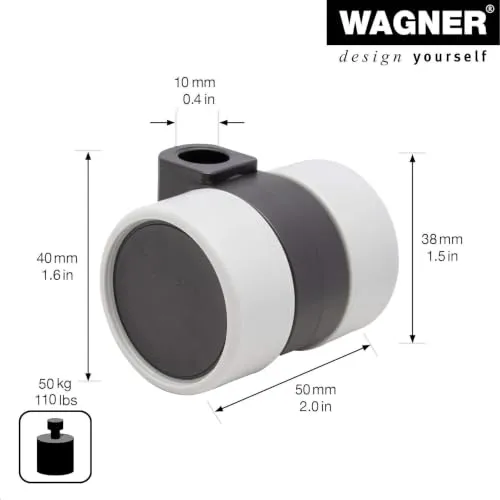 Wagner Design 01020501 RO 0205 rullo mobili 38 mm morbido