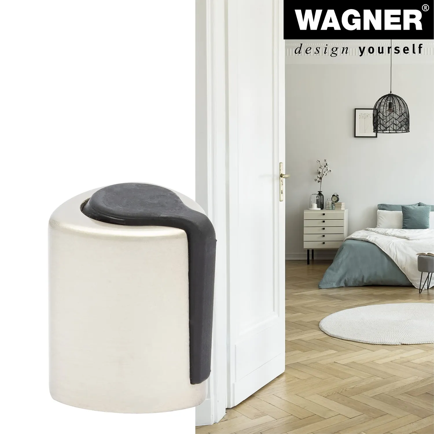 Wagner Fermaporta Pavimento Zinco 26x30 mm da Avvitare