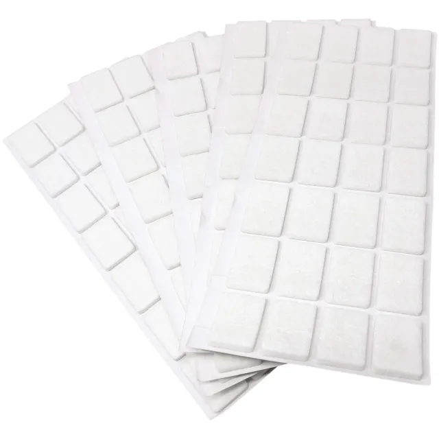 Adsamm Feltrini Autoadesivi 20x30 mm Bianchi 140 Pezzi 3,5 mm