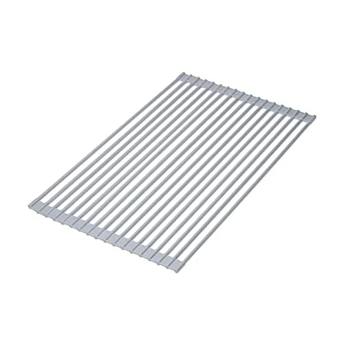 Emuca scolapiatti arrotolabile acciaio silicone 33x52 cm
