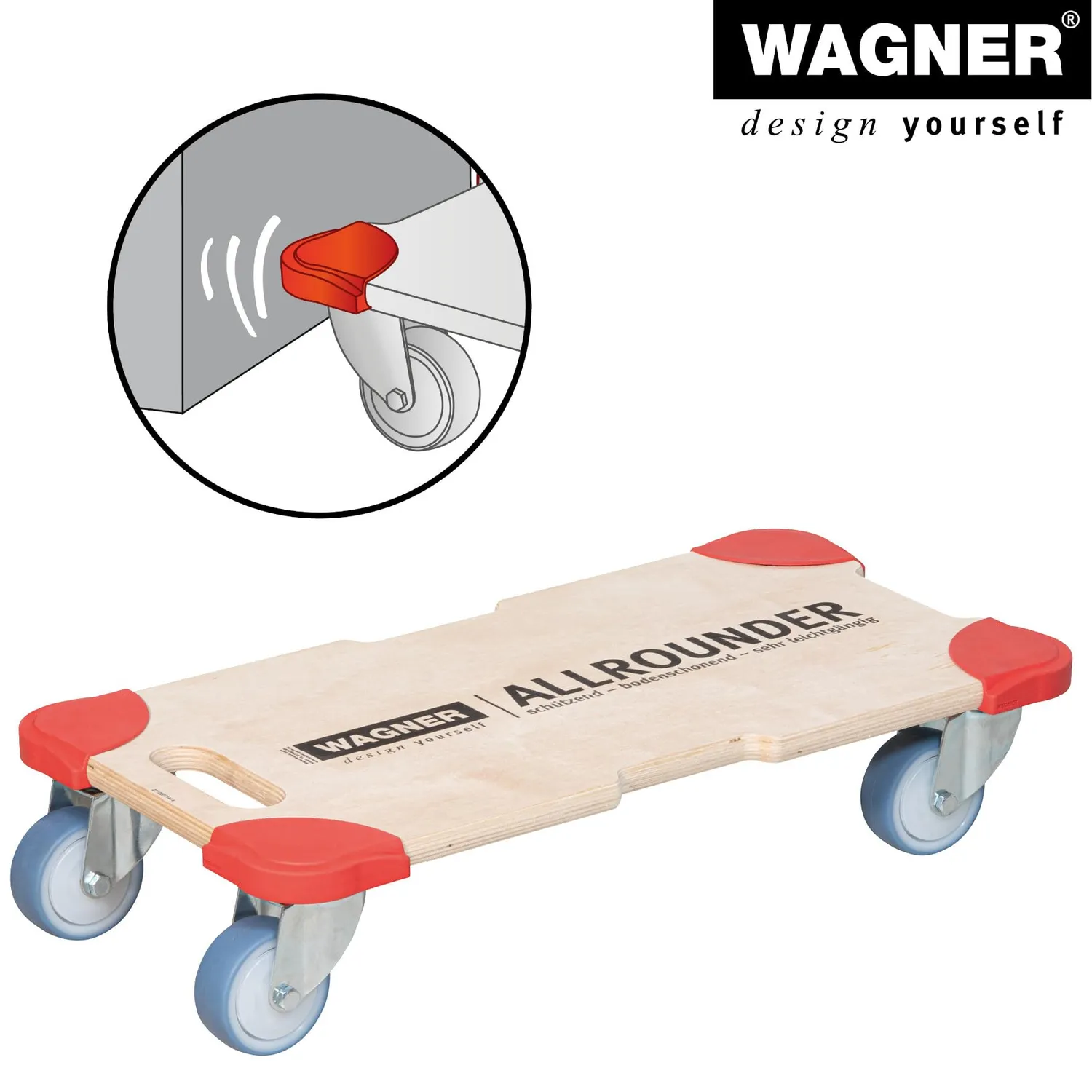 Wagner MM 3057 paraspigoli 4 pezzi rossi