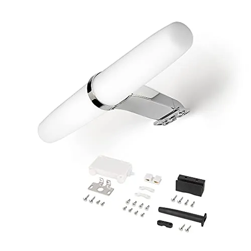 Emuca faretto LED specchio bagno 233mm IP44 cromato