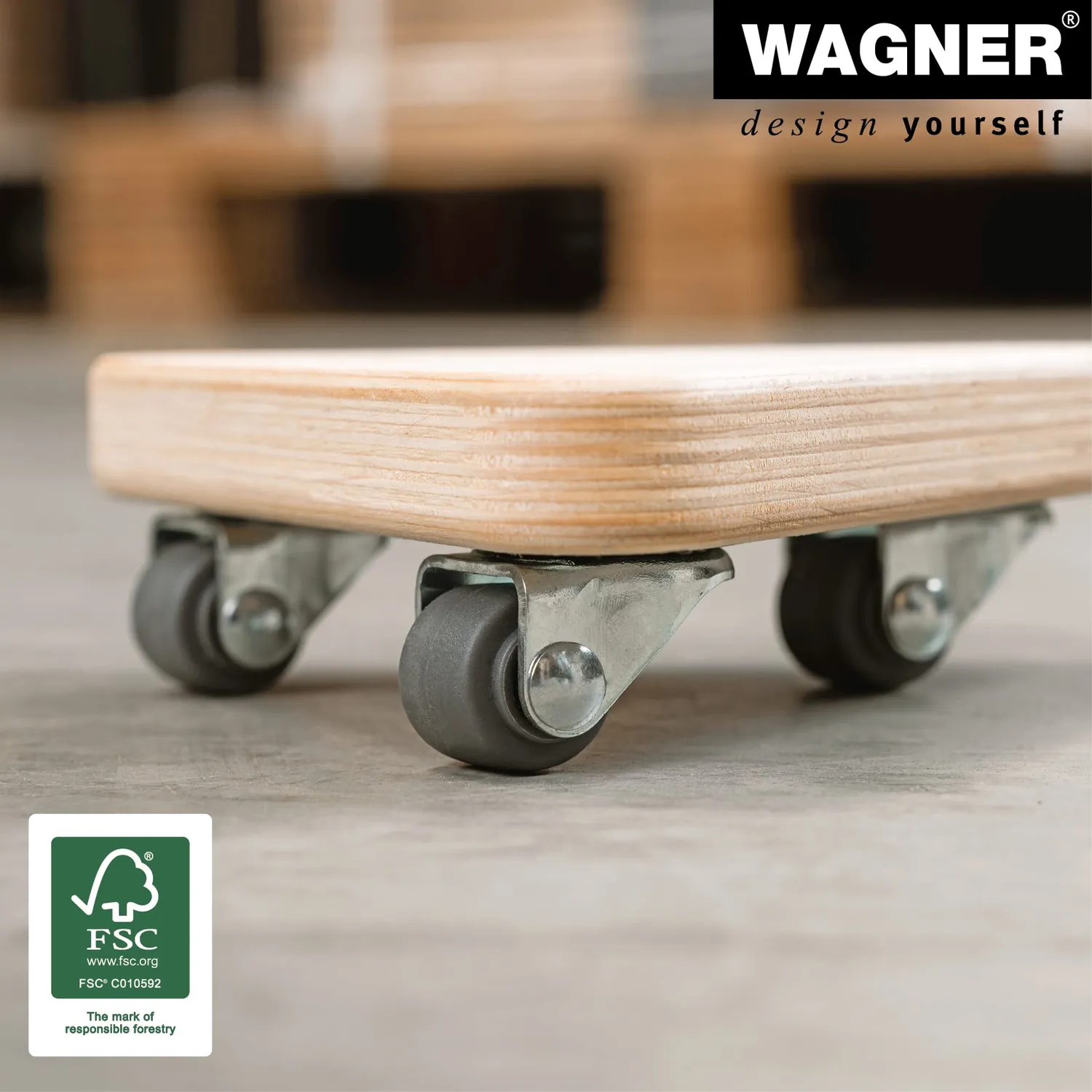 Wagner Carrello Trasporto Triangolare 14 cm 100 kg 1 pz