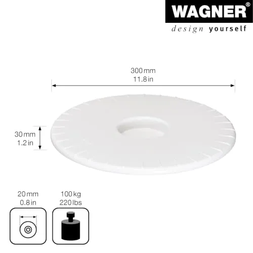 Wagner Ultraflat rullo piante bianco 30x3 cm portata 100 kg