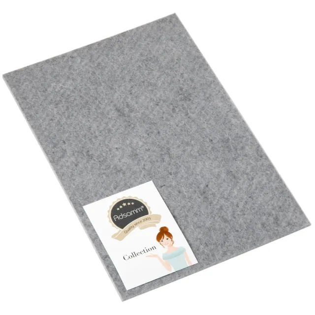 Adsamm foglio feltro autoadesivo grigio 20x30 cm 3,5 mm