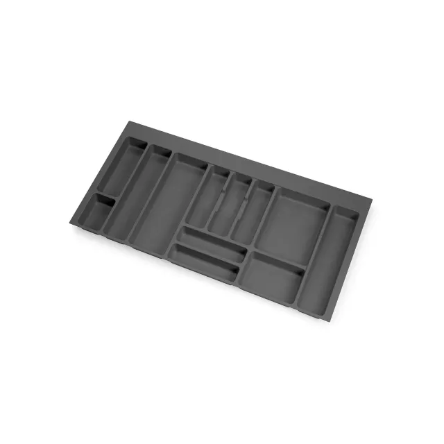 Emuca Vertex portaposate 1000 mm antracite plastica