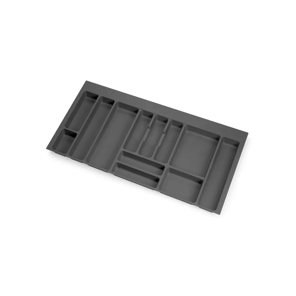 Emuca Vertex portaposate 1000 mm antracite plastica