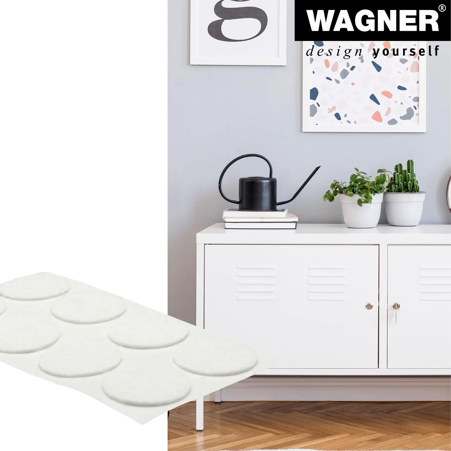 Wagner 15002099 feltrini morbidi bianchi 20 mm 24 pezzi