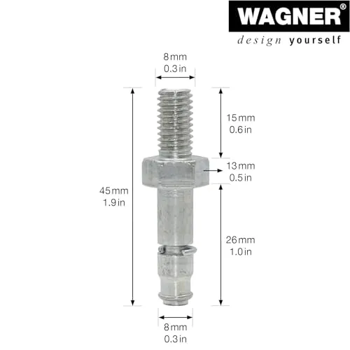 WAGNER RO 0090 viti filettate M8x14 ruote 2 pezzi