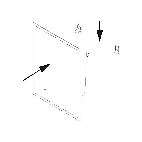 Emuca Specchio bagno LED 60x80 cm touch antiappannamento